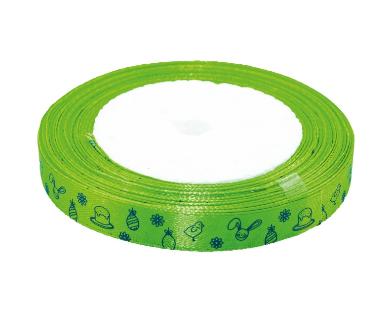 Wstążka satynowa Wielkanoc 12mmx22m WSE12-2 Brewis